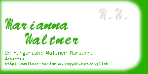 marianna waltner business card